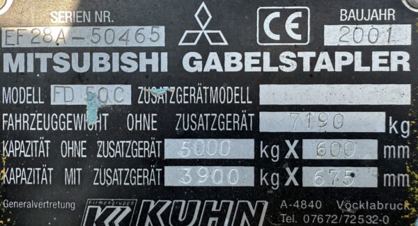Stapler Mitsubishi FD500 – Bild 17